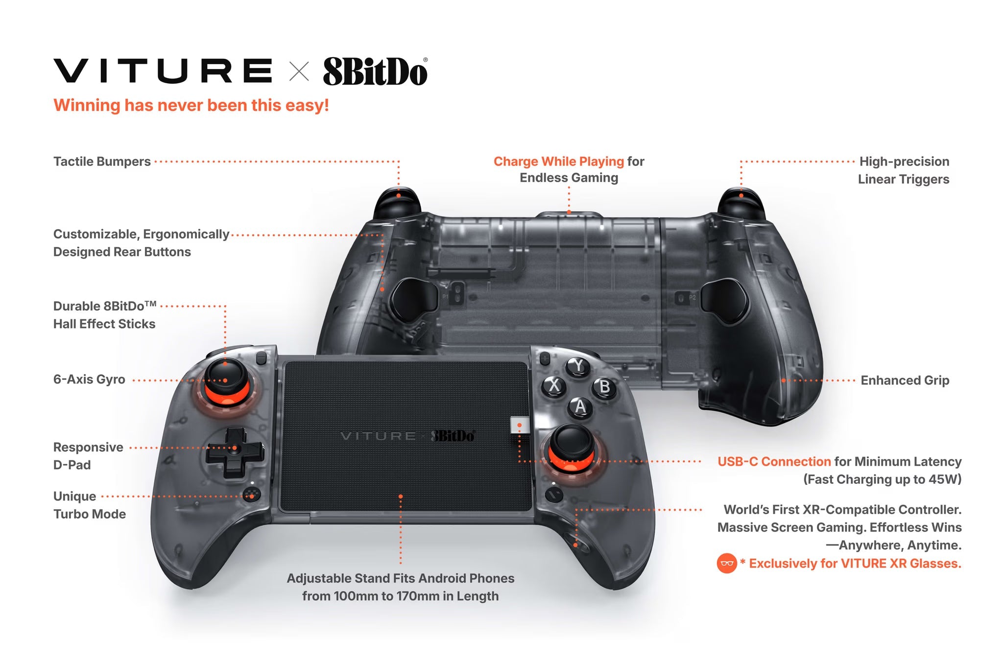 VITURE x 8BitDo Ultimate Mobile Gaming Controller